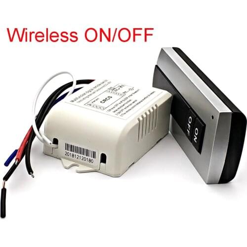 Wireless ON/OFF 1/2/3 Ways 220V Lamp Remote Control Switch Receiver Transmitter Controller Indoor Lamp Home Replacements Parts