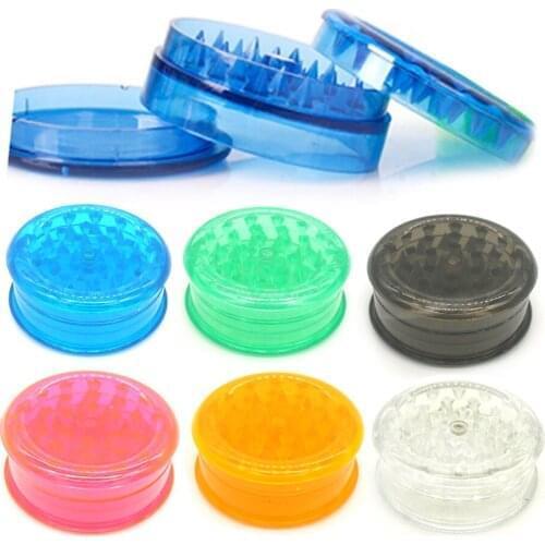 1pcs Plastic Tobacco Grinder 6 Colors Herbal Herb Crusher Smoke Spice 3 Layer Grinders Smoking Pipe Accessories Amoladora