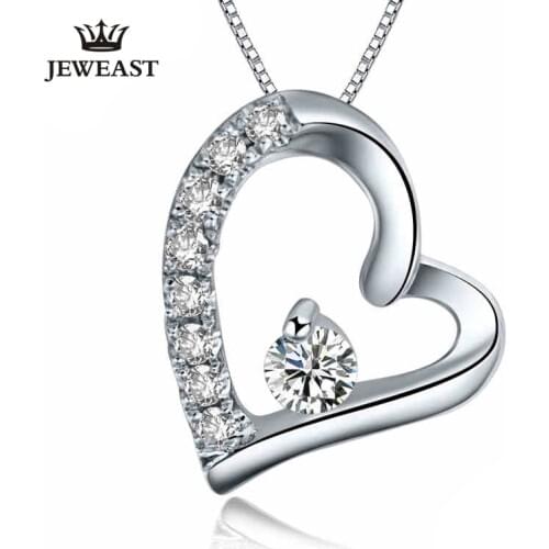 PT950 Platinum Gold Diamond Pendant 10 Cents Heart Shape Diamond Necklace Pendant Female 2020 hot sell Support drop shipping