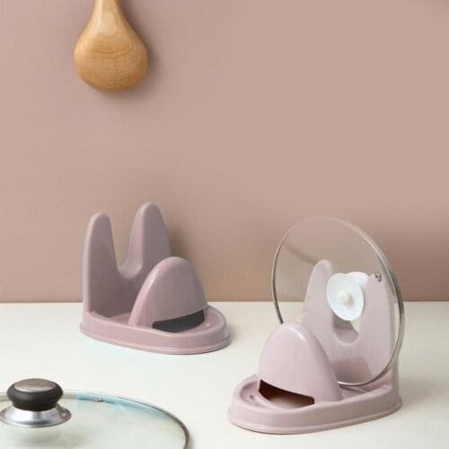 New Pan Lid Rack Multifunction Creative Saving Space PP Pan Cover Holder Bracke Rest Household Storage Rack for Restaurant