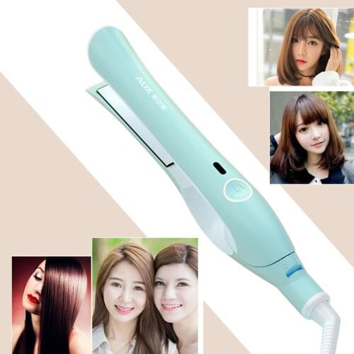 Hairstyle Salon DIY Hair Styling Tool 2 in 1 Flat Hair Straightener Curling Iron Beauty Salon Styling Tool Hair Curler