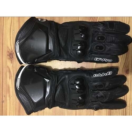 Hot Sales!Motorbike Dirt Bike Riding Moto Race Gloves Black Genuine Leather Mens GP PRO Gloves