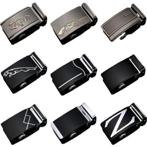 New Genuine Mens Belt Head Belt Buckle Leisure Belt Head Business Accessories Automatic Belt Buckle Width 3.5CM Men Belt G1