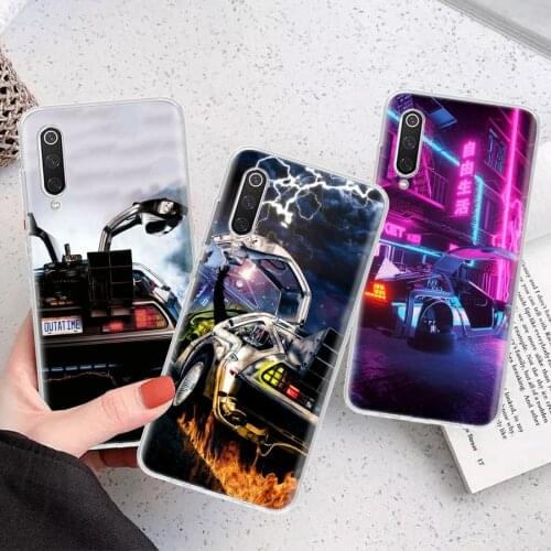 Back To The Future Time Machine Silicon Phone Case For Xiaomi Note 10 Mi 11 9 8 CC9 10T 9T 5X 6X A3 A2 A1 Lite Pro Poco F1 X3 Co