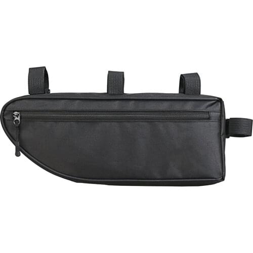Bike Waterproof Frame Bag, Bicycle Storage Front Tube Bag Cycling Water Resistant Saddle Strap On Storage Bag for Cycling