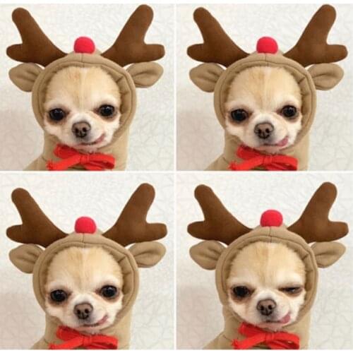 Warm Pet Clothes Dog Hoodie Small Medium Dogs Pet Elk Costume Cat Fall And Winter Fleece Clothing Supplies Thicken Teddy Coat