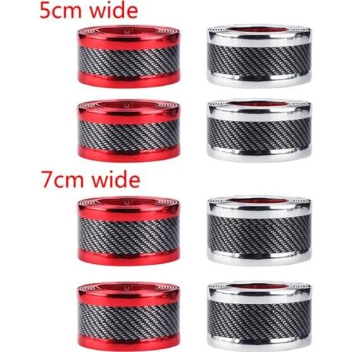 Carbon Fiber Rubber Protector Door Sill Sticker Auto Styling Cars Bumper Strip B36B