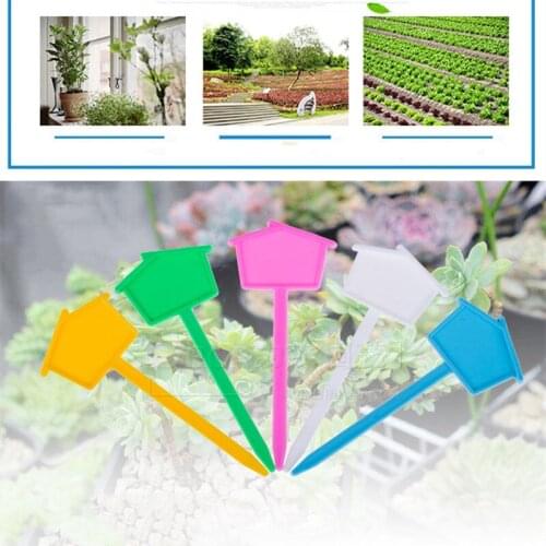 10Pcs House Styling Plastic Plant Labels Gardening Bonsai Signs Garden Flowers and Plants Tags Garden Decoration Tools