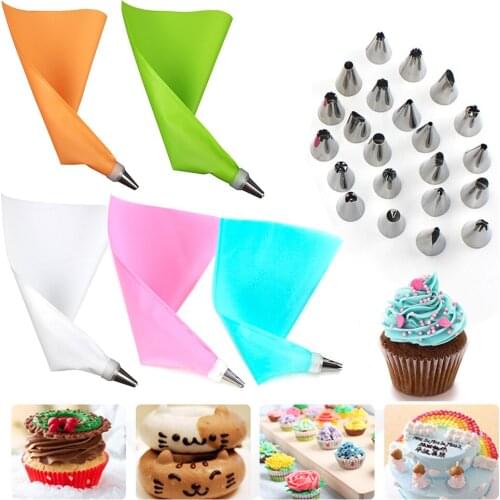 26pcs/Set chrysanthemum Flower Icing Piping Nozzles Tips Cake Decoration Tools Kitchen Pastry Cupcake Baking Pastry Tools