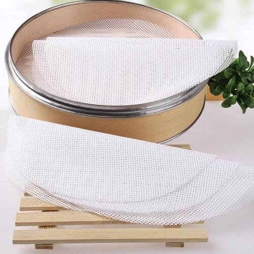 26 cm / 36 cm Round Non-Stick Silicone Steamer Pad White Dim Sum Paper Home Restaurant Steamers Mat Kitchen Cooking Too