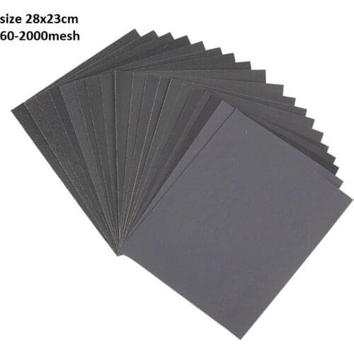 50pcs abrasive paper Dry and wet dual-use Water resistant sandpaper Water scrub paper Polishing