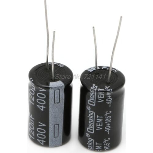 2Pcs Aluminum Electrolytic Capacitor 120uF 400V 18x30mm Radial 400V120uF MAR20 Dropship