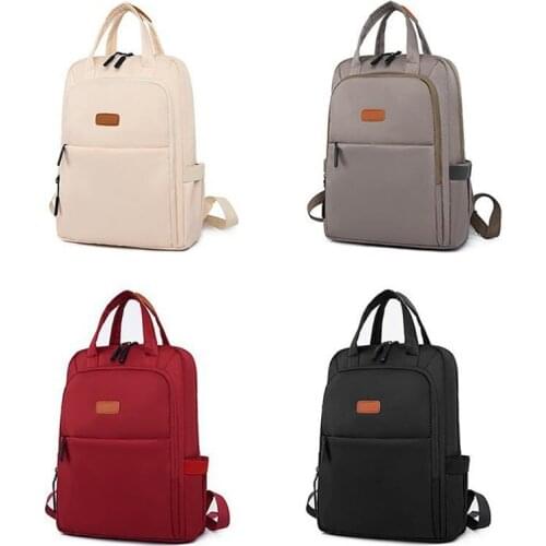 Business womens waterproof fashion student Oxford schoolbag 13.4 inch Laptop Travel Bag Backpack