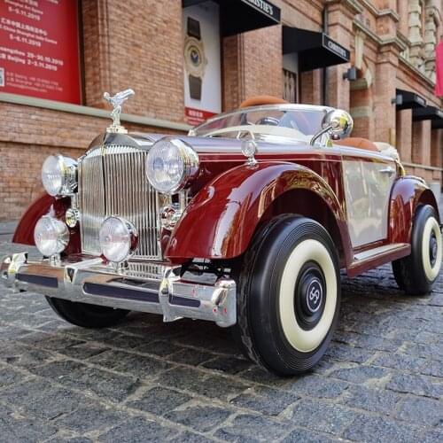 Childrens electric car four wheeled double car with remote control baby car 1-6 toys with remote control Can ride vehicles