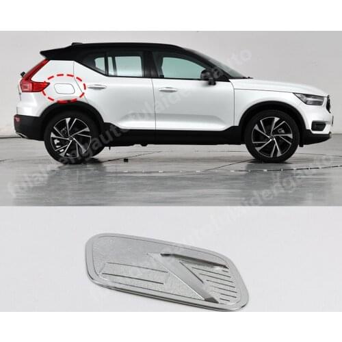 For Volvo XC40 2019-2020 ABS Chrome Car Fuel Oil Cap Cover Mouldings Decorative cover trim Car styling accessories