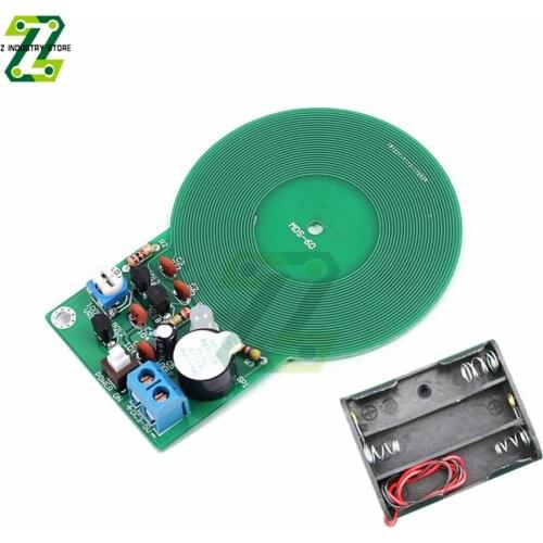 DC 3V-5V Metal Detector Electronic 60mm Non-contact Sensor Board Module DIY Metal Detector With Battery Case DIY Kit