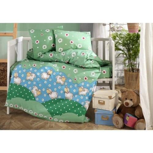 Class Sheep Green Baby Duvet cover set