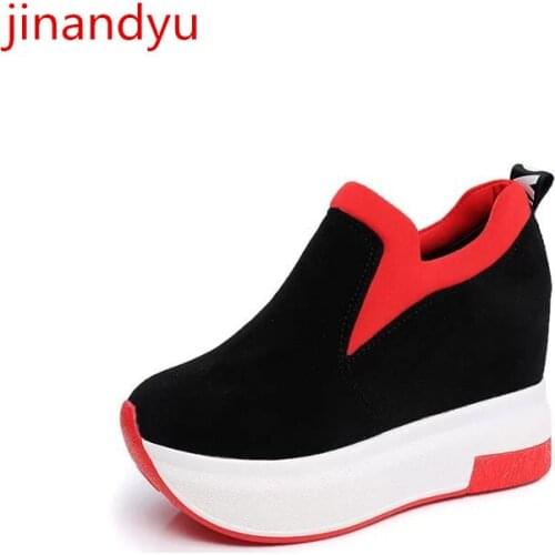 Platforms Slip on Shoes Wedges for Women Sneakers Black Sneakers Women Shoes Casual Vulcanize Shoes Chunky Loafers Sneakers