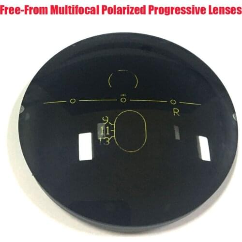 Logorela free-from multifocal polarized Progressive Lenses Prescription with Mirror Coating or Grey Brown Night vision