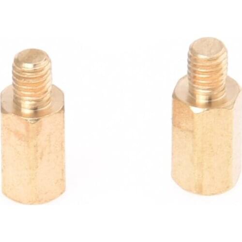 M3 Male x M3 Female 8mm Long Hexagonal Brass PCB Standoffs Spacers 50 Pcs