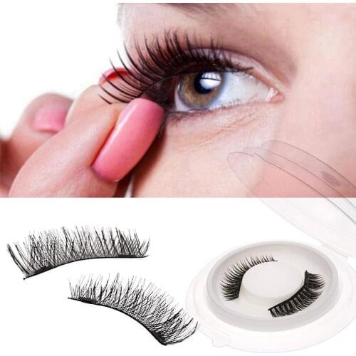 Magnetic Eyelashes With 2 Magnets Handmade 3D Magnetic Lashes Natural False Eyelashes Magnet Lashes In Box #282048