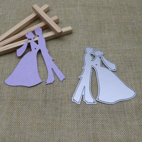 Metal Cutting Dies Couple for Scrapbooking Steel Craft Die Cuts Paper Art Emboss Card Making Stencil
