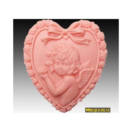 Handmade Soap Silicone Mold Animal Chocolate Moulds Candle Molds Polymer Clay Craft For Cake Form Cooking Tools cherish angel