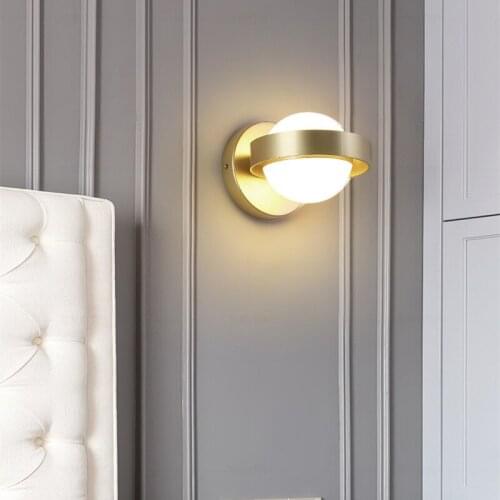 Nordic Simple Indoor LED Wall Light Aluminum alloy with E2835 light strip Wall lamp for Hotel Bedroom Corridor Passage Lights