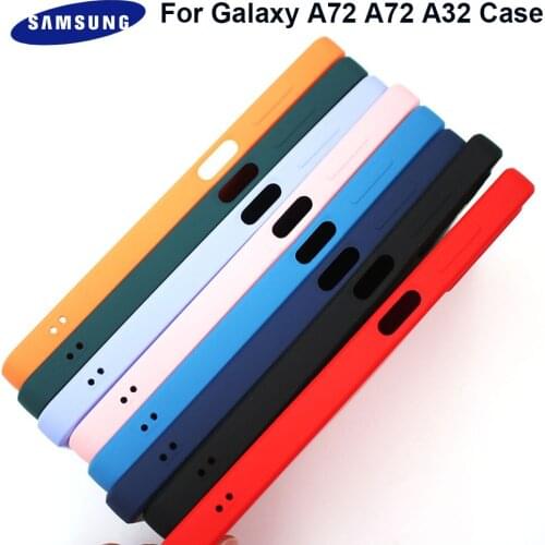 Luxury Phone Case For Samsung Galaxy A72 A52 A32 4G 5G Galaxy A 72 52 32 Original Soft Silicone Camera Full Protective Cover