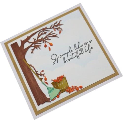 Autumn Metal Cutting Dies Stencil DIY Scrapbooking Album Stamp Paper Card Embossing Craft Decor Retailsale