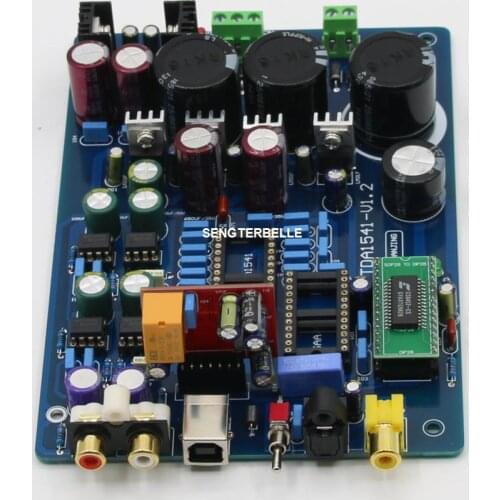 Assembled CS8412 + NE5534 TDA1541 USB DAC Optical Fiber Coaxial Decode Board