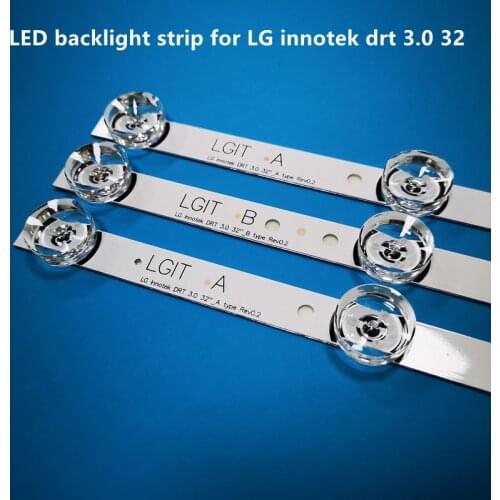 3x LED backlight Strip for LG 32"TV innotek drt 3.0 32 LGIT drt3.0 WOOREE A/B UOT 32MB27VQ 32LB5610 32LB552B 32LF5610 lg32lf560