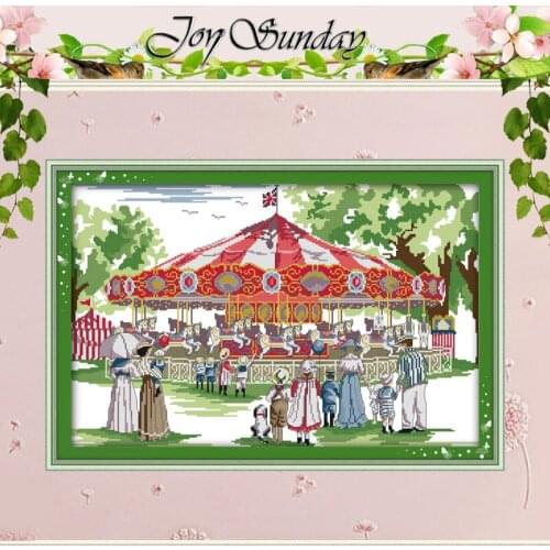 Swing Patterns Counted Cross Stitch 11CT 14CT Cross Stitch Set Wholesale Scenery Chinese Cross-stitch Kits Embroidery Needlework