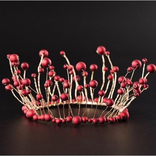 3 Style Artificial Pearl Crown Cake Topper Home Restaurant Baby Shower Birthday Party Decor Supplies