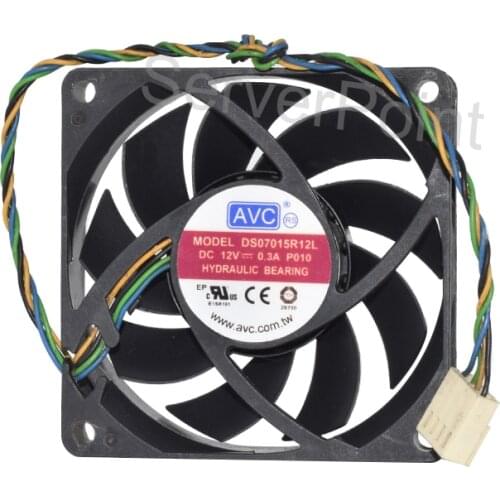 Well Tested PWM temperature-controlled CPU Fan DS07015R12L 12V 0.3A 4-Wire