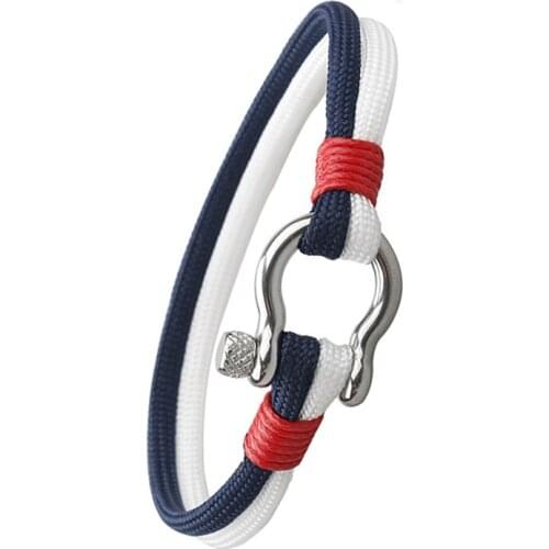 Women Men Rope Wrap Bracelet Nautical Marine Survival Wristband Bracelets Bangles Friendship Favor Gifts for Boy