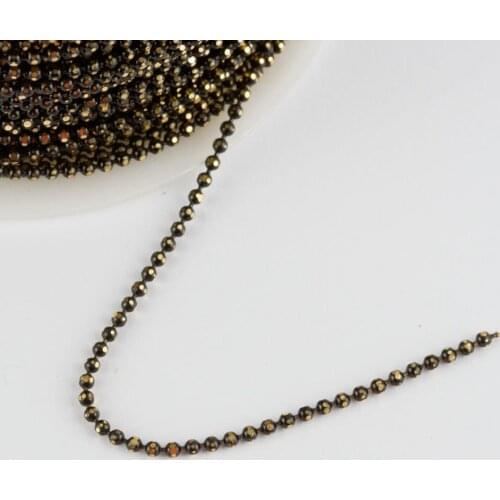 1,5mm Black Ball Chain 1 Metre
