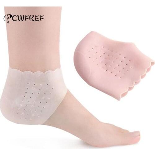 1 Pair Women Men Silicone Foot Chapped Care Moisturizing Gel Heel Socks Cracked Skin