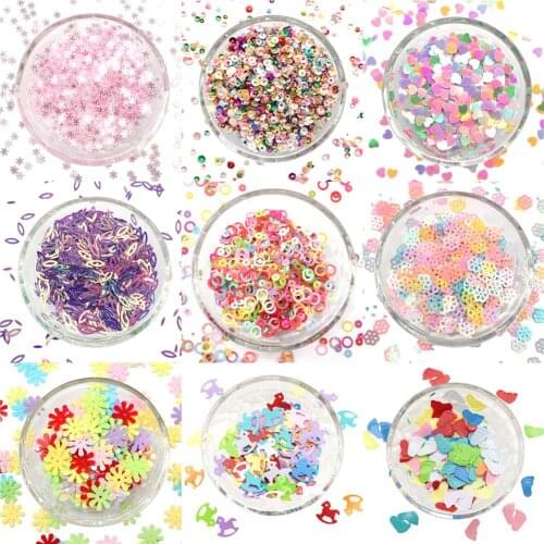 10g/pack Multi Size Filler Sequins Paillettes for Nails Art manicure/wedding decoration confetti Mix colors,10Yc19622