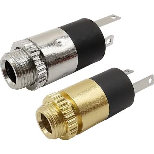 2Pcs/lot PJ392 3.5mm Stereo Female Socket Jack Audio Headphone Connector PJ-392 Socket Plug Cylindrical