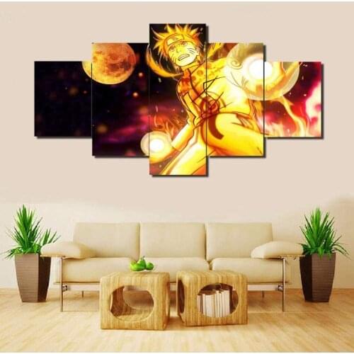 5 Piece Wall Art Canvas Anime Manga Prints Ninja Pictures And Posters Home Living Room & Bedroom Wall Decoration Paintings