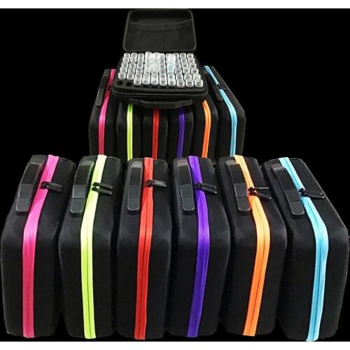 60 Bottles Diamond Painting Cross Stitch Accessories Tool Box Container 7 Colors Diamond Storage Bag Case Embroidery Mosaic