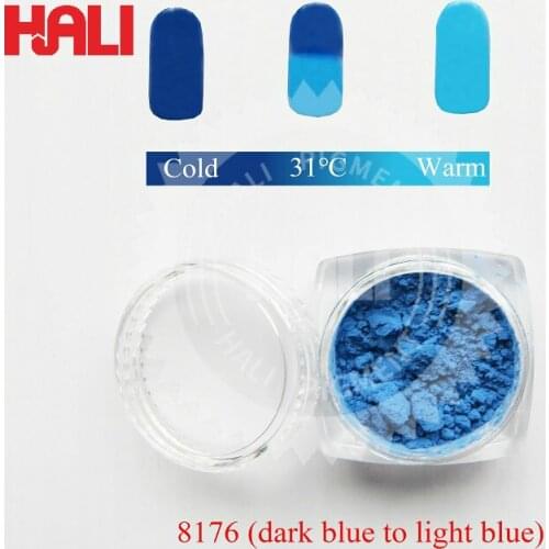 Sell cup use heat sensitive pigment,thermochromic pigment,active temperature:31C,item:HLR-8176,color:dark blue to light blue
