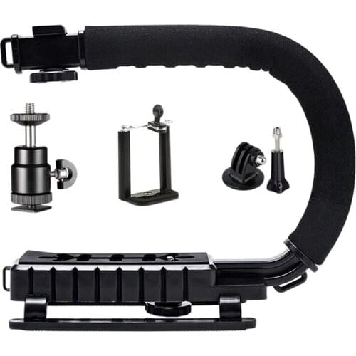 Stabilizer Holder,Photography Tripod Camera Steady Mount Hand Grip C Stabilize Holder for SLR Camera Handheld Stabilizer