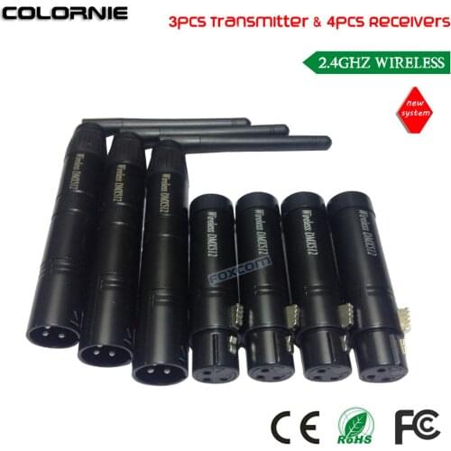 DHL Free Shipping Newly Developed!! Wireless DMX Lighting Controller Transmitter Receiver XLR