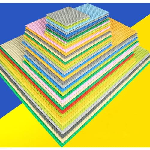 DIY Base Plate 50*50 32*32 16*32 Dots Bricks Toys for Kids Compatible Quality BasePlate Building Blocks Wall toys