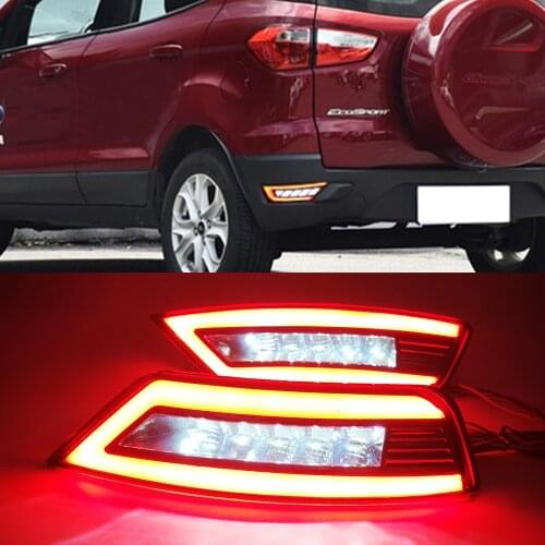1 Pair rear tail bumper lamp Reflector fog light turn signal For Ford Focus Hatchback 09-13 Ecosport 13-19 Kuga Escape 13-18