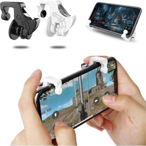1 Pair Phone Holder Gamepad Trigger Fire Button Smart Phone Joysticks Games Controller for PUBG PUO88