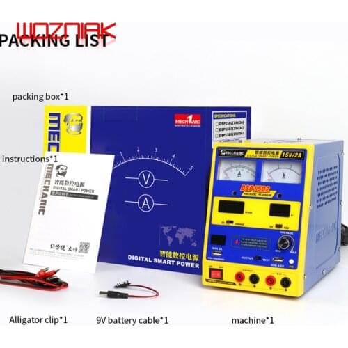 Mechanic Digital Smart DC Power Supply DSP15D5 DSP15D2 DSP15D3 Adjustable Voltage Regulator Boot for Iphone Without Battery