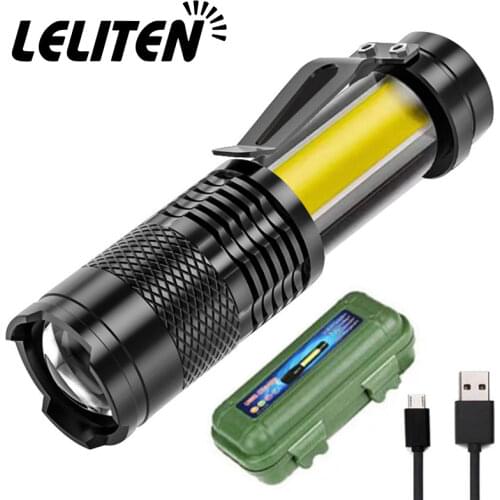 USB Rechargeable bicycle light LED Flashlight ZOOM Torch Zoomable Flashlight Camping Bicycle lamp + With Built in battery